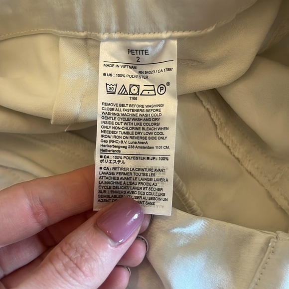 Banana Republic Cream Silk Utility Pant - Picture 11 of 13